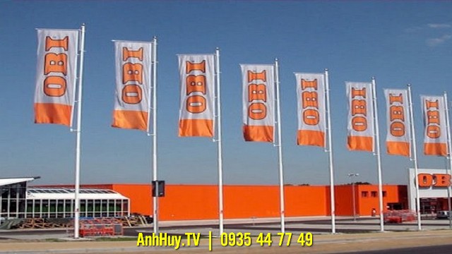 Cờ công ty là cờ in logo, slogan, thương hiệu 0905755597 Anh Huy TV