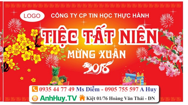 In bạt Hiflex cho tiệc tất niên tiệc năm mới tại Đà Nẵng 0905755597