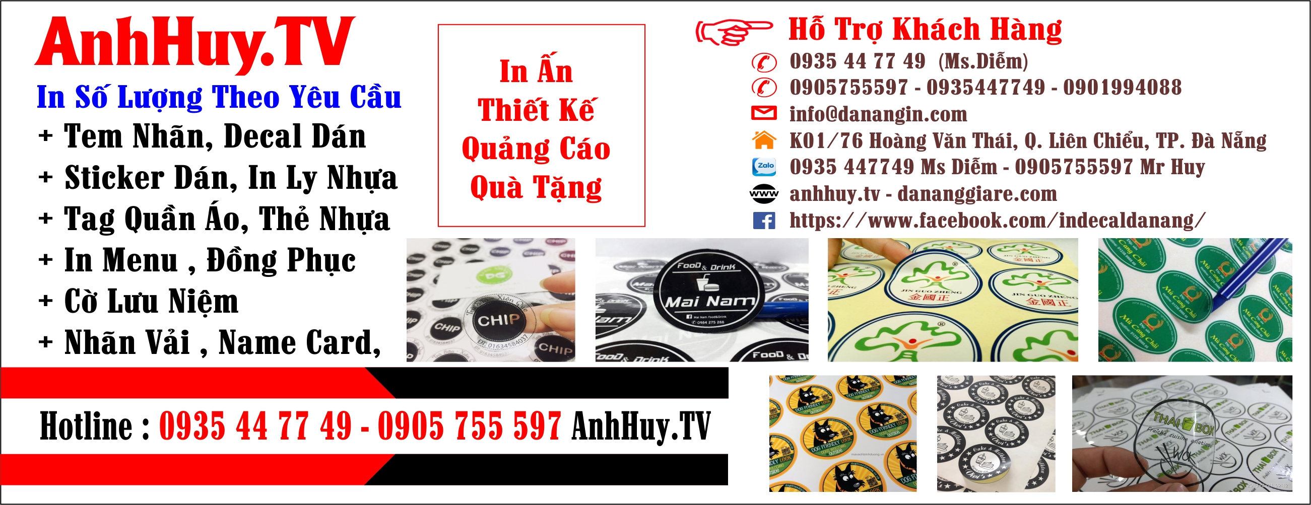 In Decal Giá Rẻ Tại Đà Nẵng In Tem Nhãn Decal Nhựa Trong Suốt 0905755597