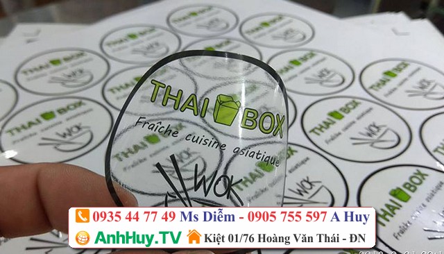 In Logo Decal Tại Đà Nẵng Dán Chai Lọ Hủ Bình Hộp Sản Phẩm Logo Thương Hiệu Liên Hệ Ngay : 09354447749 Xuân Diễm