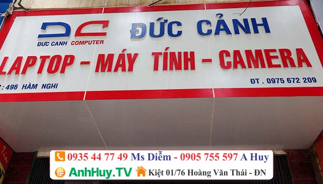 Làm mặt dựng alu tại Đà Nẵng Quảng Cáo Anh Huy TV 0706755597