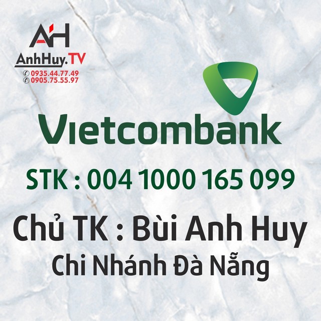 Thanh Toán Ngân Hàng Techcombank Đà Nẵng Anh Huy TV 0905755597
