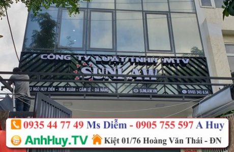 Làm bảng hiệu quảng Công Ty Luật TNHH MTV Sunlaw Tại Đà Nẵng