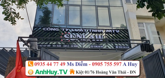 Làm bảng hiệu quảng Công Ty Luật TNHH MTV Sunlaw Tại Đà Nẵng