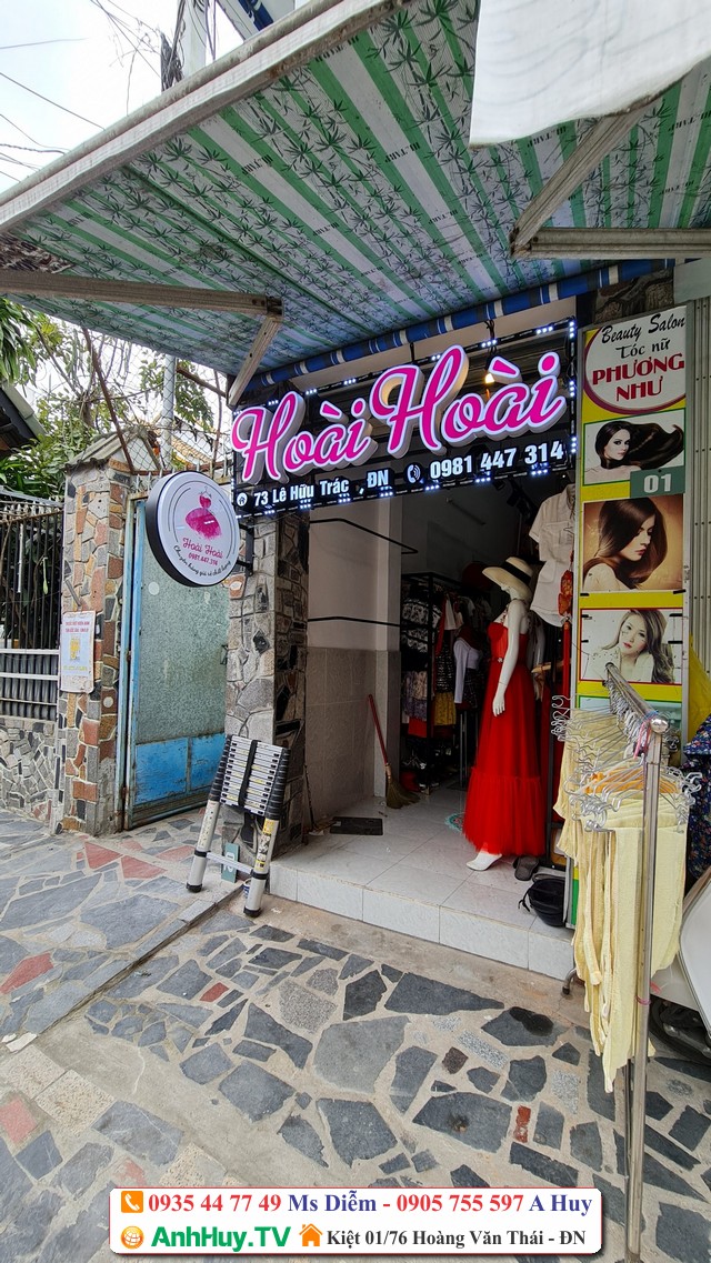 Làm bảng hiệu shop cửa hàng thời trang Hoài Hoài Đà Nẵng