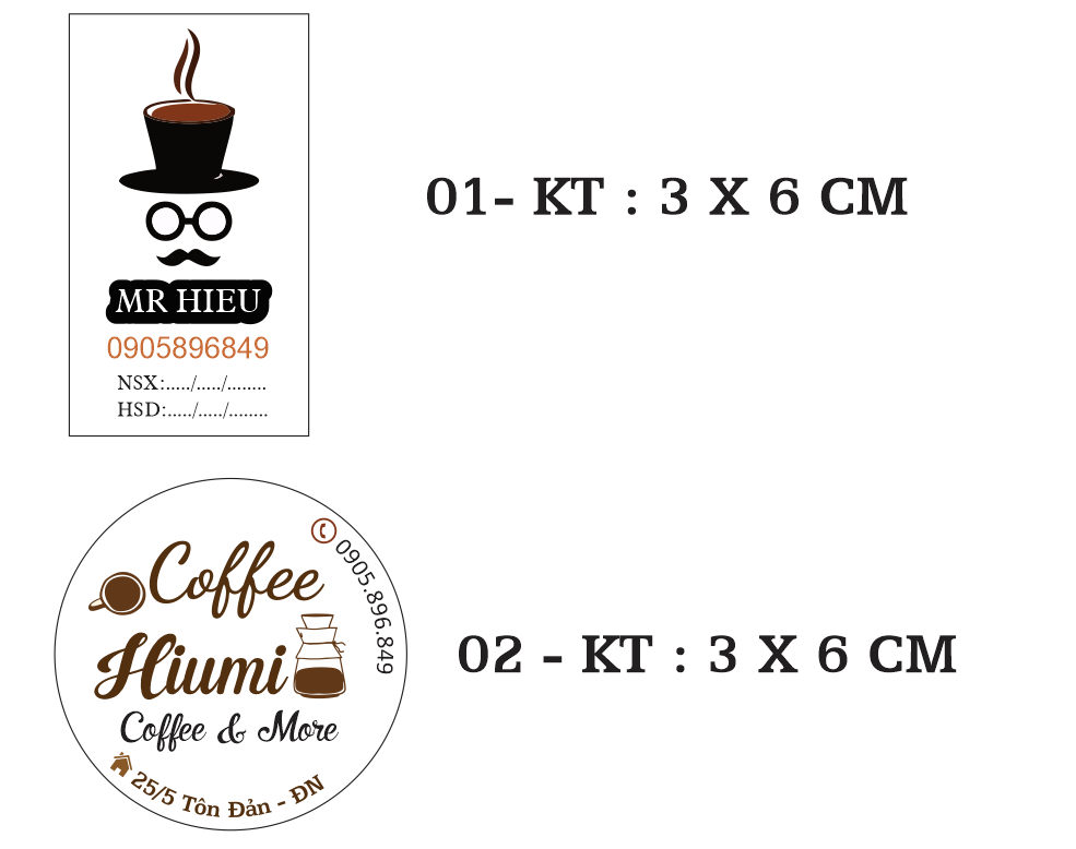 Tổng hợp 10 mẫu logo cafe trà sữa ăn vặt đẹp tại Đà Nẵng in giá