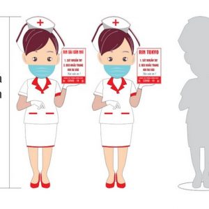 Làm manacanh y tá rửa tay sát khuẩn tại Đà Nẵng