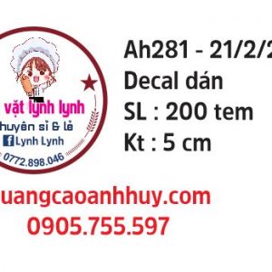 In tem nhãn dán logo sticker ăn vặt tại Đà Nẵng 2 2022