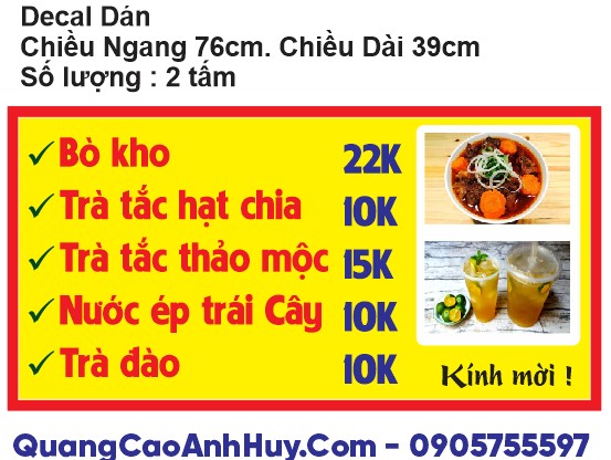 In decal dán tủ cafe coffee trà sữa ăn vặt inox tại Anh Huy Đà Nẵng – Anh  Huy TV - Quảng Cáo