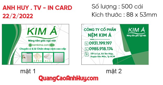In card visit tại Đà Nẵng 0935447749