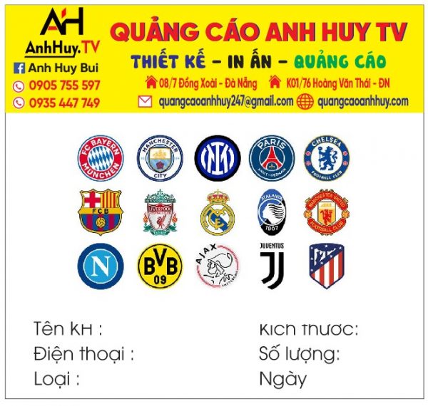 In logo áo đá bóng tại Đà Nẵng giá rẻ