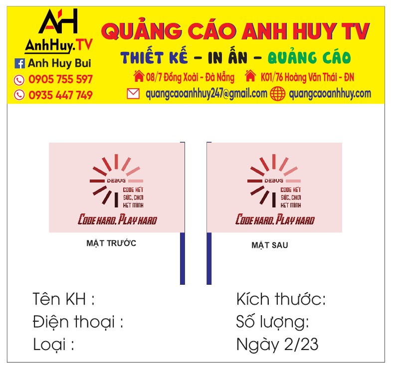 Làm cờ lớp tại Đà Nẵng lấy nhanh giá rẻ 247