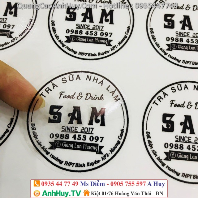 In tem dán chai nhựa giá rẻ tại Đà Nẵng 2