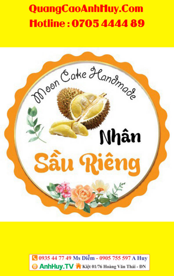 In tem nhãn sầu riêng giá rẻ tại Đà Nẵng