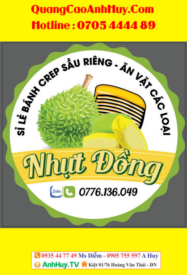 In tem nhãn sầu riêng giá rẻ tại Đà Nẵng