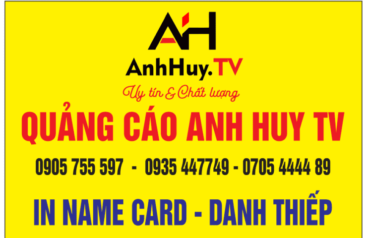 In name card visit mẫu Âm Thanh Ánh Sáng Sound Light tại Đà Nẵng 2